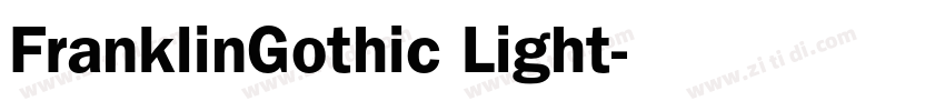 FranklinGothic Light字体转换